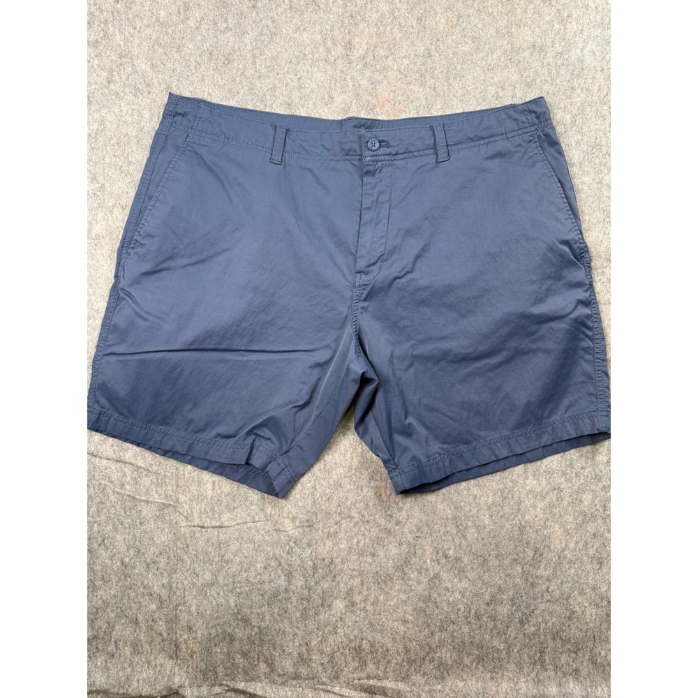 Duck Head Mens Chino Shorts Navy Blue Stretch Flat Front Size 38 Casual Preppy